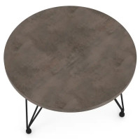 Журнальный столик Lap круглый 60x60x38 см черный
