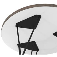Журнальный столик Lap круглый 60x60x38 см черный