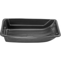 Сани-волокуши с люверсами п/эт 120x60x25см черные С-3