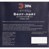 Гирлянда светодиодная шар Эра ERABL-MK3 электрическая 3 м разноцветный свет 1 режим 10 ламп цвет черный