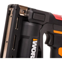 Степлер аккумуляторный Worx WX843, 20 В Li-Ion 2 Ач