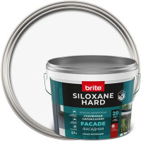 Краска фасадная Brite Siloxane Hard матовая цвет белый база А 2.7 л