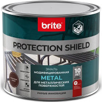 Грунт-эмаль по ржавчине Brite Protect Shield цвет коричневый 2 л