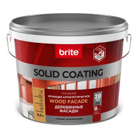 Антисептик для дерева кроющий Brite Solid Coating матовый белый 9 л