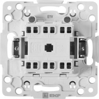 Переключатель встраиваемый EKF Стокгольм EYV10-027-20 2 клавиши цвет белый