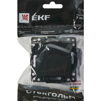 Выключатель встраиваемый EKF Стокгольм EZV10-024-10 3 клавиши цвет черный