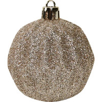 Набор новогодних шаров Christmas ø5-6 см полистирол цвет розовый 25 шт.