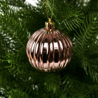 Набор новогодних шаров Christmas ø5-6 см полистирол цвет розовый 25 шт.