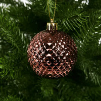 Набор новогодних шаров Christmas ø5-6 см полистирол цвет розовый 25 шт.