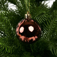 Набор новогодних шаров Christmas ø5-6 см полистирол цвет розовый 25 шт.