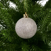 Набор новогодних шаров Christmas ø5-6 см полистирол цвет розовый 25 шт.