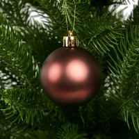 Набор новогодних шаров Christmas ø5-6 см полистирол цвет розовый 25 шт.