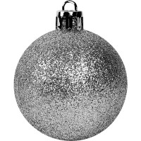 Набор новогодних шаров Christmas ø5-6 см полистирол цвет белый, зеленый, серебристый 25 шт.