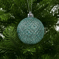 Набор новогодних шаров Christmas ø5-6 см полистирол цвет белый, зеленый, серебристый 25 шт.