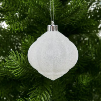 Набор новогодних шаров Christmas ø5-6 см полистирол цвет белый, зеленый, серебристый 25 шт.