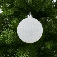 Набор новогодних шаров Christmas ø5-6 см полистирол цвет белый, зеленый, серебристый 25 шт.