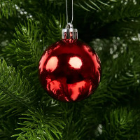 Набор новогодних шаров Christmas ø5-6 см полистирол цвет красный 25 шт.