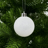 Набор новогодних шаров Christmas ø5-6 см полистирол цвет красный 25 шт.