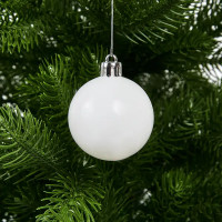 Набор новогодних шаров Christmas ø5-6 см полистирол цвет красный 25 шт.