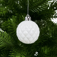 Набор новогодних шаров Christmas ø5-6 см полистирол цвет красный 25 шт.