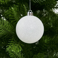 Набор новогодних шаров Christmas ø5-6 см полистирол цвет красный 25 шт.