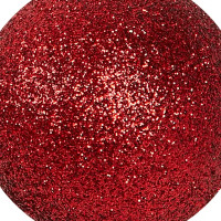 Набор новогодних шаров Christmas ø5-6 см полистирол цвет красный 25 шт.