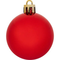 Набор новогодних шаров Christmas ø5-6 см цвет красный 25 шт.