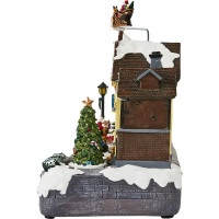 Композиция новогодняя светодиодная Санта рядом 41x17x20 см