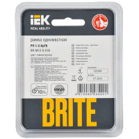 Рамка для розеток и выключателей IEK Brite 1 пост цвет бронза