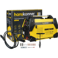 Сварочный аппарат инверторный Hanskonner HWM2180MF, 180 А, до 4 мм