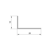 Угол ПВХ арочный 10x20x2700 мм белый
