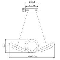 Подвесной светильник светодиодный Fancy FR6059PL-L47W цвет белый