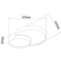 Люстра потолочная светододная Items FR6094CL-L72B цвет черный