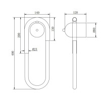 Светильник настенный светодиодный бра Magnet FR6106WL-L10B1 цвет черный