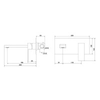 Смеситель для раковины Damixa Elm 215260000LM, скрытый монтаж, однорычажный, цвет хром