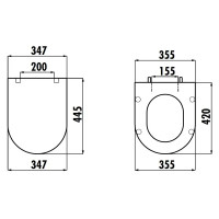 Комплект инсталляция с унитазом Creavit Terra TP325-11CB00E-0000, с микролифтом, клавиша цвет хром