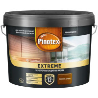 Лазурь для дерева Pinotex Extreme полуматовая тиковое дерево 9 л