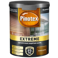 Лазурь для дерева Pinotex Extreme полуматовая тиковое дерево 0.9 л