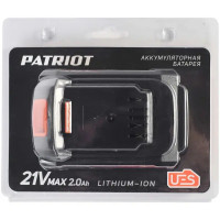 Аккумулятор Patriot PB BR 21V (MAX) 2.0 AH UES, 21 В Li-ion 2 Ач