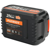 Аккумулятор Patriot BR 21 V Max Pro UES, 21 В Li-ion 4 Ач