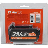 Аккумулятор Patriot BR 21 V Max Pro UES, 21 В Li-ion 4 Ач