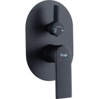 Душевая система Frap Arne F71204-6 скрытого монтажа цвет черный матовый