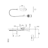 Душевая система Frap Arne F71204-6 скрытого монтажа цвет черный матовый