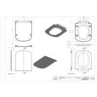 Сиденье для унитаза Cersanit Colour S-DS-COL-DL-t с микролифтом цвет белый