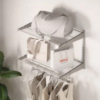 Гардеробная система Larvij 2 42.5x61x9.5 см цвет алюминий