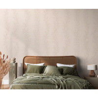 Обои флизелиновые Wallsecret Bloom бежевые 1.06 м 8922-23