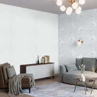 Обои флизелиновые Palitra Life Valencia белые 1.06 м PL72256-11