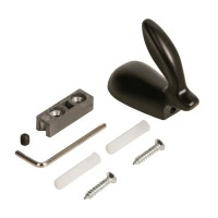 Крючок мебельный Ajax MB-LM/K-001 5x5.8x1 см цвет черный