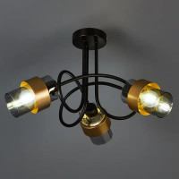 Люстра потолочная Hurricane 1139/3P 3 лампы 7 м² цвет серый