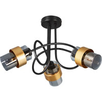 Люстра потолочная Hurricane 1139/3P 3 лампы 7 м² цвет серый